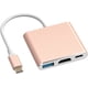 thumbnail image 2 of Adaptador USB C a HDTV, convertidor AV multipuerto tipo C con salida HDTV 4K, USD 3.0 y carga rápida USB-C de 100 W, compatible con / Pro Air,  Pro y otros dispositivos USB-C, 2 of 8