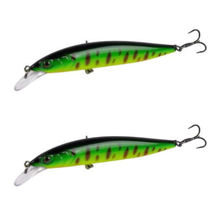 Bisitoy 2Pcs Soft Plastic Fishing Lures Set with Twisting Tail for Crappie Bluegill