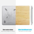 thumbnail image 3 of Roofei Bamboo Grain Laptop Body Shell leather Protective Case Cover for Macbook pro 16 inch, 3 of 8