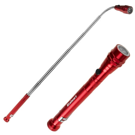 - Magnetic Pocket LED Work Light with Flexible, Extendable Telescoping Flashlight, Dual Magnets, and Clip- Lasts Up to 100,000 Hours by Stalwart