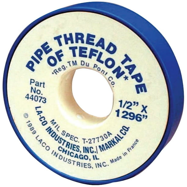 Markal PTFE Pipe Thread Tapes, 520 in L X 3/4 in W