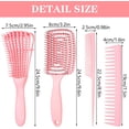 thumbnail image 2 of Juego de cepillos para el cabello de 4 piezas, cepillos profesionales para peinar el cabello, cepillos para cabello rizado natural, cepillo antiestático para desenredar el cabello, cepillo de masaje Sailing Electrónica, 2 of 4