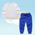 thumbnail image 5 of NAISIBABY Boys Outfit Sets Size 6, Long Sleeved Sweatshirt With Sweatpants Elastic Waist Causal 2-Piece Set Blue, 5 of 5