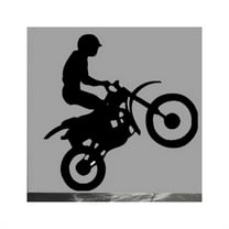 Wallhogs Motocross Silhouette Cutout Wall Decal