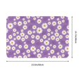 thumbnail image 3 of Non Slip Door Mat, Daisies Flowers Petal purple Fast Drying Bath Tub Mats, Absorbent Bathroom Rugs Entrance Welcome Mat, Bath MatS for Tub, Floor, Home, Kitchen, Hotel,16x24in, 3 of 6