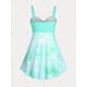 thumbnail image 3 of Tankini con Estampado de Mariposa en Talla Extra Rosegal Camisetas tallas grandes, 3 of 5