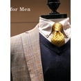 thumbnail image 4 of Mens Polka Dot Neckties Classic Silk Yellow Tie Handkerchief Business Formal Ties Pocket Square Set, 4 of 6
