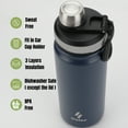 thumbnail image 6 of Ozizo Insulated Blender Bottle, Stainless Steel Shaker Bottle for Powder with Filter and Mixing Ball, 6 of 7