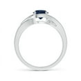 thumbnail image 2 of Angara Natural 1 Ct. Blue Sapphire Solitaire Ring in Sterling Silver for Women (Ring Size: 6), 2 of 9