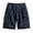 Mens Shorts Navy, variant on Mens Cargo Shorts with Zipper Pockets Mid Waisted Solid Color Straight Leg Casual Breathable Outdoor Hiking Fishing Bermuda Short