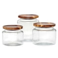 thumbnail image 5 of Masala House Clear Glass Airtight Food Storage Jar (3 Count), 5 of 5