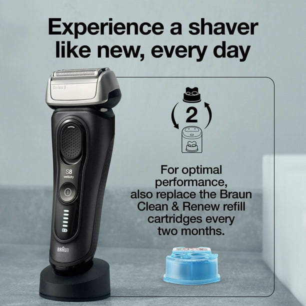 Braun Series 8 Electric Shaver Head Replacement Cassette – Silver