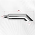 thumbnail image 4 of 4" Inlet 7" Outlet 36" Tall Diesel Exhaust Stack Tip Polished Stainless Steel, 4 of 7