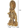 thumbnail image 4 of Wonder Care Lord Krishna Cow 9” Aluminum Sculpture, 4 of 7