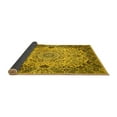 thumbnail image 2 of Ahgly Company Indoor Round Medallion Yellow Traditional Area Rugs, 4' Round, 2 of 4