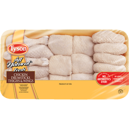 Tyson® All Natural Fresh Chicken Drumsticks, Thighs & Wings, 4-5 lbs