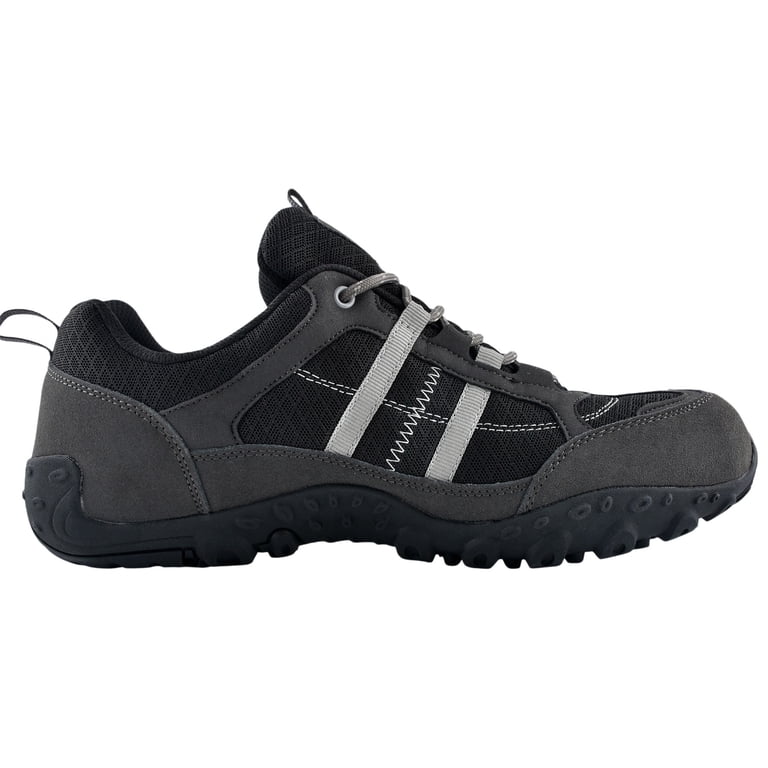 Knixmax Unisex Hiking Shoes, Grey/Black, Women 14 / Men 12  display picture 3
