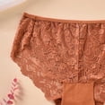 thumbnail image 6 of AHTJRT Underwear Panties for Women Plus Size Lace Bikini Underwear High Waist Stretch Soft Breathable Comfortable Daily Wear Briefs, 6 of 6