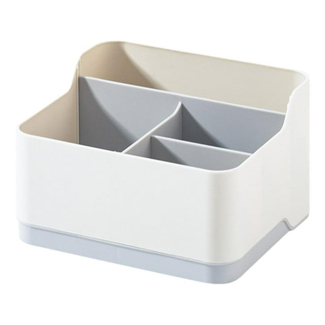 simhoa Homyl Home Storage Box Plastic Desktop Organizer Snack Toy Box Pen Pencil Holder Grey