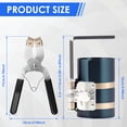 thumbnail image 2 of Ikoopy Piston Ring Compressor Tool Portable Car Engine Piston Ring Installer Removal Kit Adjustable Sizes From 2-1/8 Inch to 7 Inch Complete Piston Ring Compressor Kit with Piston Installer Pliers, 2 of 10