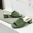 thumbnail image 4 of BONIXOOM Sandals for Women 2024 Clearance Fall Slip-On None Casual Fashion Shoes for Women Green Size 7, 4 of 6