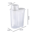 thumbnail image 2 of Contenedores herméticos de almacenamiento de alimentos secos, dispensador de contenedores de plástico sin BPA con pico vertible, taza medidora para cereales, harina y suministros para hornear, incluye un batidor de acero inoxidable Vhermosa CPB-DE-WX419-6, 2 of 5