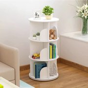 3 Tier 360° Rotating Stackable Shelves Bookshelf Organizer