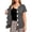 14# Dark Gray, variant on Mastectomy Shirts with Drain Pockets for Women Chemo Port Short Sleeve Tear Away Shirts Khaki XL