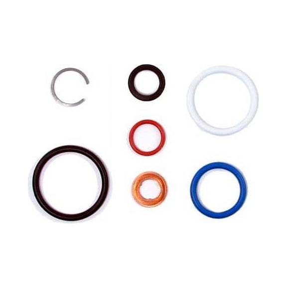 Fuel Injector Seal Kit - Compatible with 2004 - 2010 Ford E-450 Super Duty 6.0L V8 2005 2006 2007 2008 2009