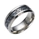 thumbnail image 1 of Anillos para mujer, regalos para mujer, anillo de acero de titanio con anillo de acero inoxidable dorado, anillo de acero inoxidable, 1 of 3