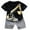 Black, variant on LNMQLPDBS Toddler Boys Short Sets Cartoon Print Crewneck Short Sleeve Basic T Shirt & Plaid Shorts 2pcs Outfits Baby Clothes Boy Summer Casual Breathable Suits for School Vacation and Seaside Play