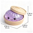 thumbnail image 2 of Juguete Squishy XWB Dumpling con Brillos de Secado Lento para Alivio del Estrés, 2 of 8