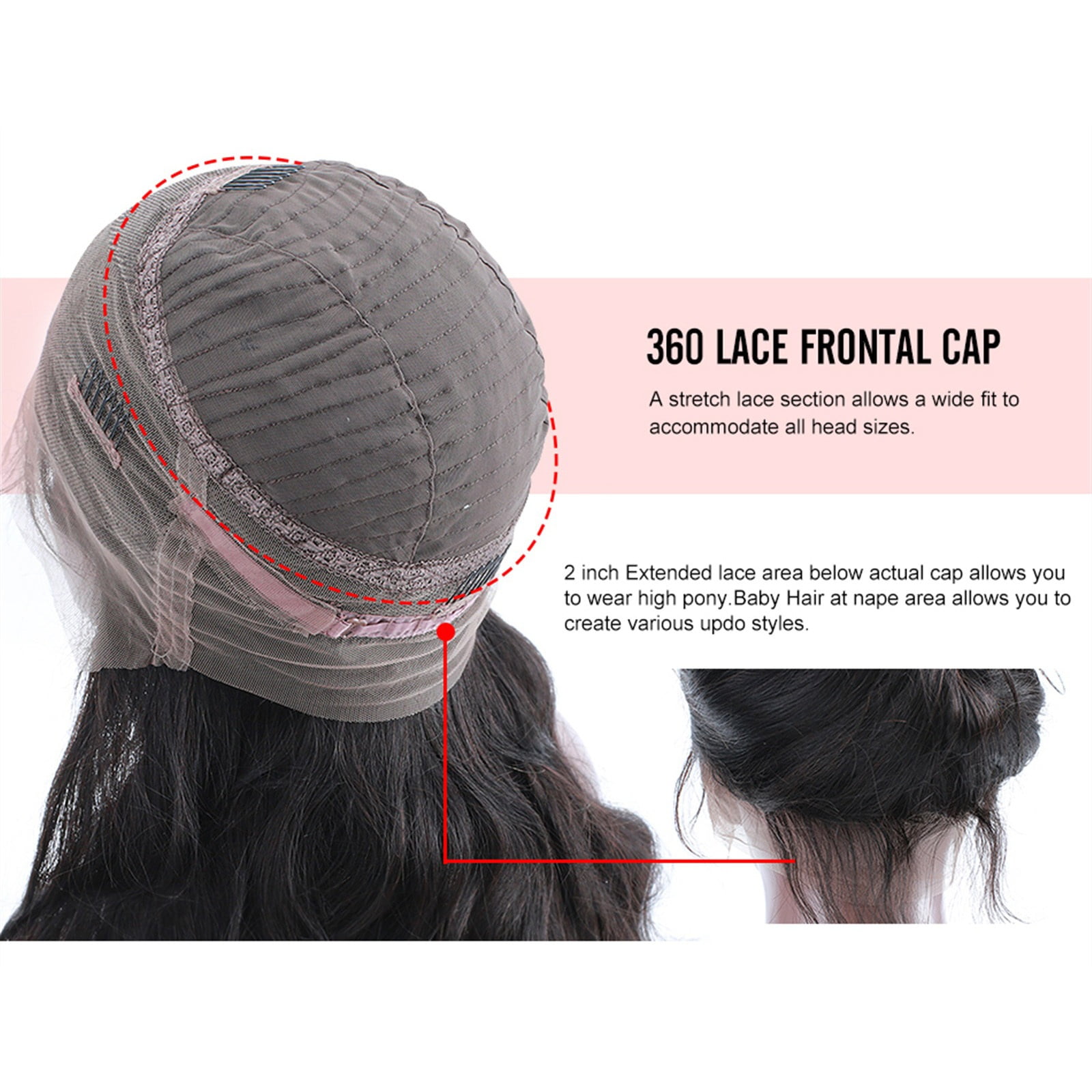 Curly 360 Lace Front Human Hair Wigs 16-34" Transparent Lace Frontal Wigs Glueless Deep Wave Lace Wig with Baby Hair Brazilian Remy Hair Wigs