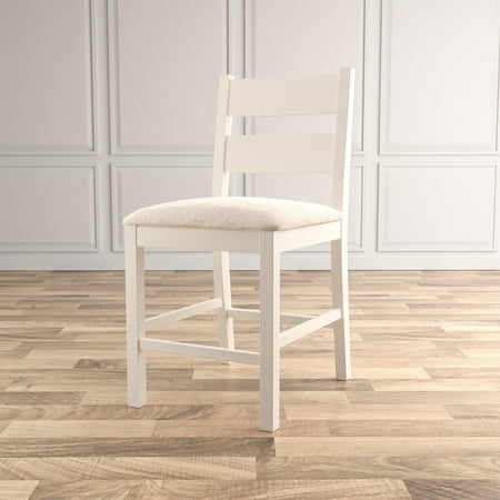 Furniture Of America Peterson Rustic Farmhouse Counter Height Dining Chair Set Of 2 Walmart Com