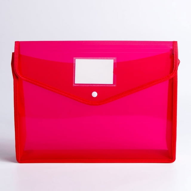 Firefly hope Carpeta expansible para documentos con botón, bolsa transparente impermeable para documentos, tamaño carta A4, para organizar el hogar y la oficina, paquete de 10