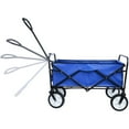 thumbnail image 3 of Toytexx Chariot Utilitaire Pliant avec Capacité de 176 Lb, Chariot Pliable avec Roues à 360° et Poignée Réglable pour Magasinage, Camping, Usage Extérieur, Bleu, 3 of 5