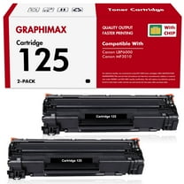 125 CRG-125 2-Pack Black Toner Cartridge Compatible for Canon Cartridge 125 CRG125 used for Canon Imageclass mf3010 lbp6000 Printer Ink (3484b001)