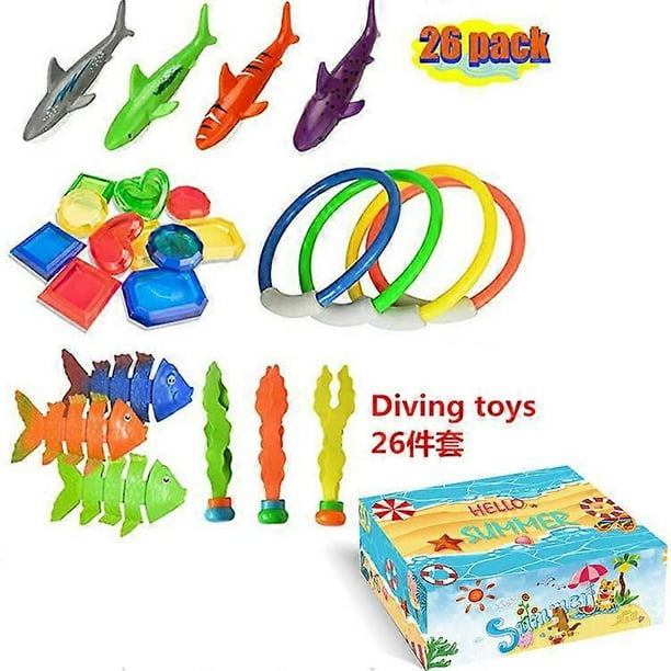 Beach pool party water toys Children's outdoor pool treasure hunt diving water DIY toy set
