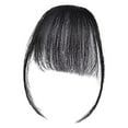 thumbnail image 2 of Travelwant Clip in Air Bangs Human Hair Bangs Clip on Real Hair Flat Bangs with Temples Hand Made Mini Air Bangs, 2 of 7