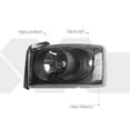 thumbnail image 3 of DNA Motoring For 05-07 Dodge Dakota Factory Style Black Clear Corner Headlight Lamps Pair Replacement, 3 of 8