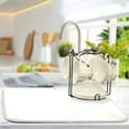 thumbnail image 5 of White Dish Drying Mat 16x18 Absorbent Microfiber Draining Rack Pad for Kitchen Counter Sink, 5 of 8