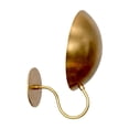 thumbnail image 3 of 1 Light Shade Curved Arm Handmade Vintage Wall Mid Century Modern Raw Brass Sputnik chandelier light Fixture, 3 of 7