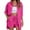 Hot Pink, variant on Chbgutlmr 2 Piece Sets for Women Half Sleeve Lapel Neck Button down Shirts Elastic Waist Shorts Loose Casual Lightweight Set