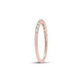 thumbnail image 3 of FB Jewels 10kt Rose Gold Womens Round Diamond Stackable Band Ring 1/6 Cttw, 3 of 4