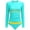 ab1 Mint Green, variant on Little Girls Swim Suits 6-7 Girls Rash Guard Swimsuit Long Sleeve Two Piece Bathing Suit UPF 50 Summer Swimwear Size 6-12Y