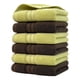 thumbnail image 2 of Juego de toallas de mezcla de colores, paquete de 6, 400 g/m², suaves y muy absorbentes, para gimnasio, ducha y spa. Secan rápidamente y son duraderas para uso diario. Juego de toallas de, 2 of 9