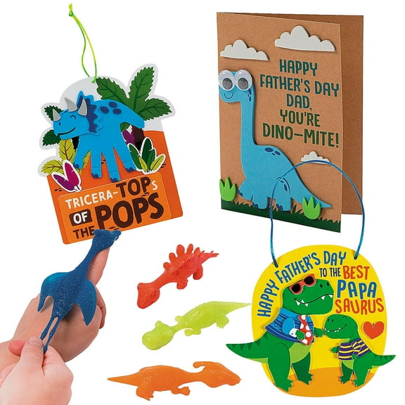 Dino-Mite Father’s Day Craft Kit Assortment Makes 36