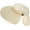 White, variant on Women Sun Visor Fordable Wide Brim Summer Straw Hat Roll up Adjustable Beach Hat with Bowtie