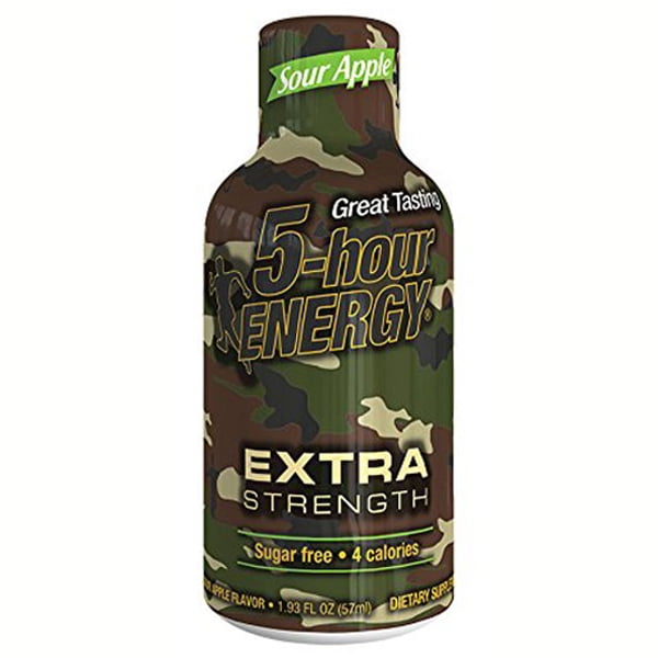 5-hour ENERGY Extra Strength Sour Apple Energy Drink 1.93 oz Plastic