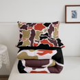 thumbnail image 5 of Manfei Minimalism Aircraft Camo Full Size Comforter Sets, Contemporary Vehicle Bedding Comforter Set, Chocolate Olive, Black Reversible, 3-Piece, 1 Comforter and 2 Pillowcases, 5 of 7